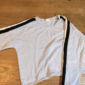 Destined cotton/ polyester long sleeve crop top